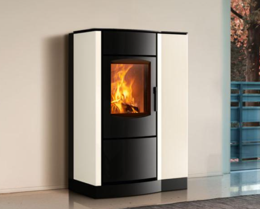 Stufa Ibrida Legna e Pellet E228 S 5 stelle Infinity Plus Line, Piazzetta