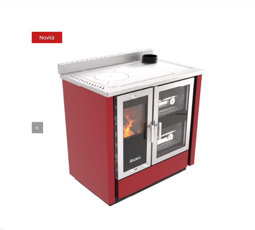 Cucina a legna con doppio forno Fusion, Lincar