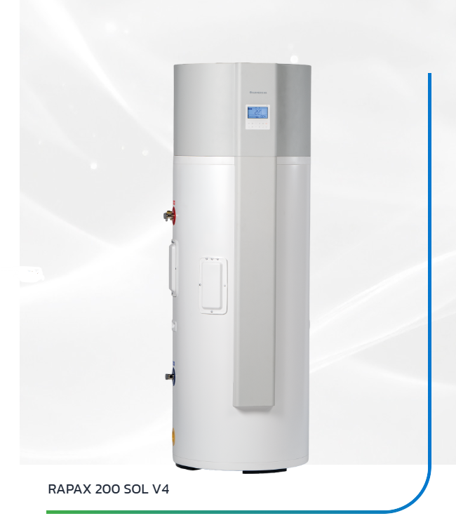 Scaldabagno a Pompa di Calore Rapax 200-300 SOL V4 Classe A+ Immergas