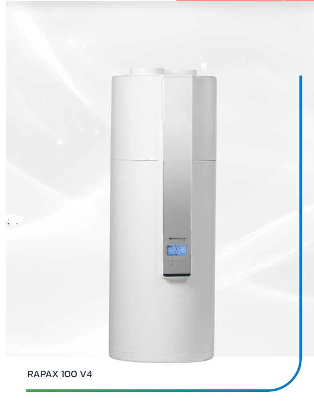 Scaldabagno a Pompa di Calore Rapax 100-200-300 V4 Classe A+ Immergas