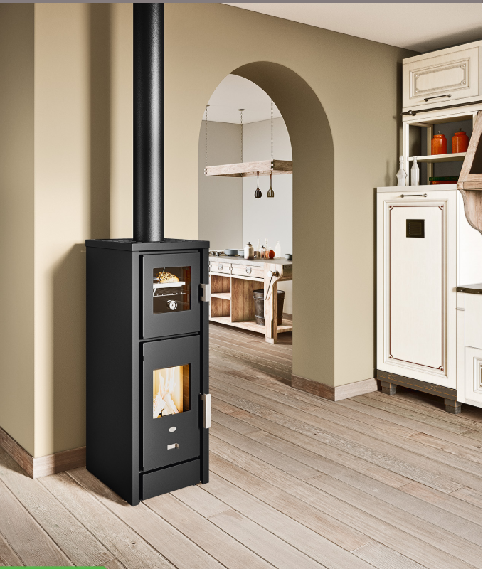 Stufa a legna con Forno Tessa, Eva Calor