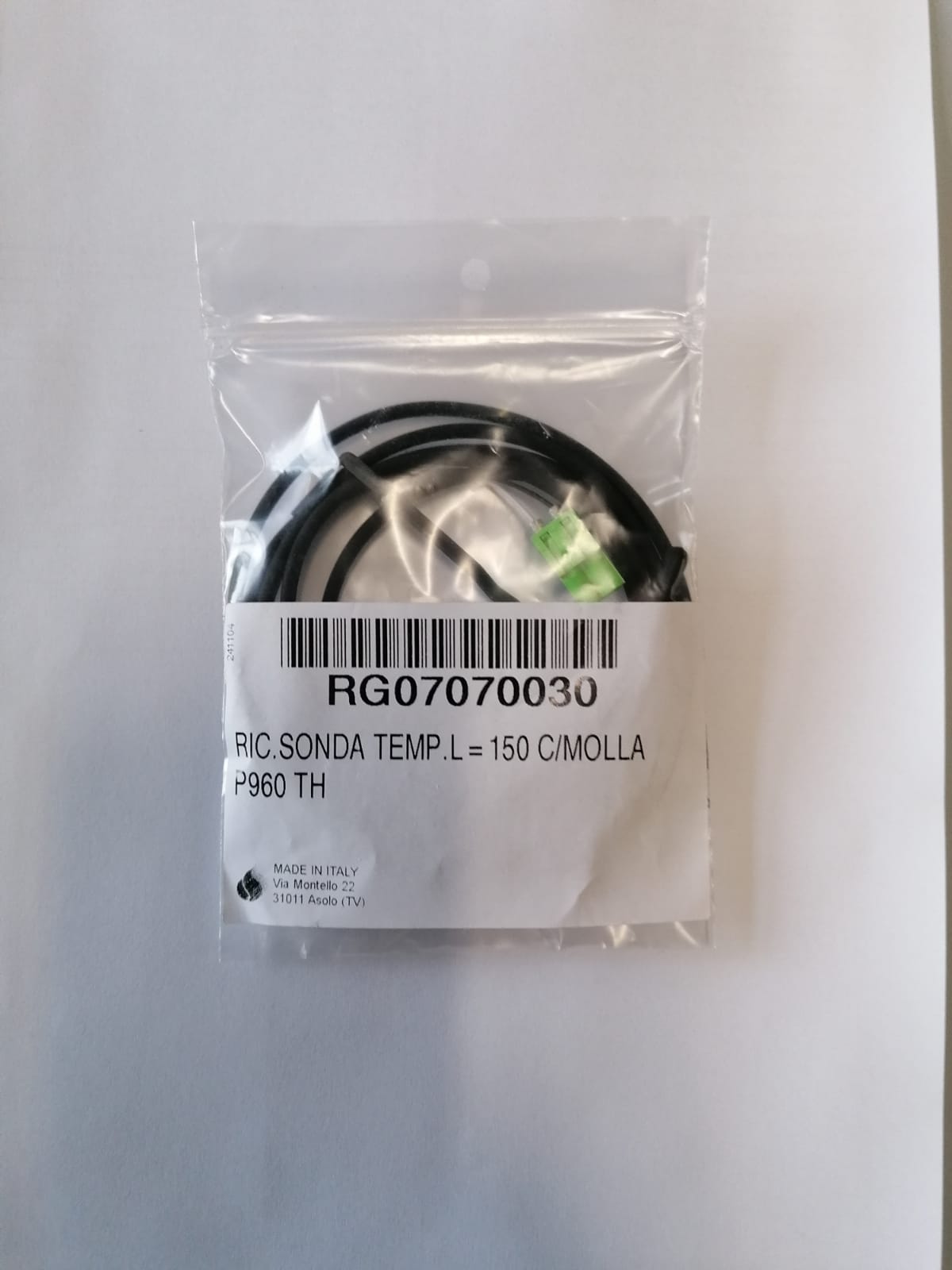 Sonda temperatura acqua per stufe a pellet Superior Piazzetta e Piazzetta