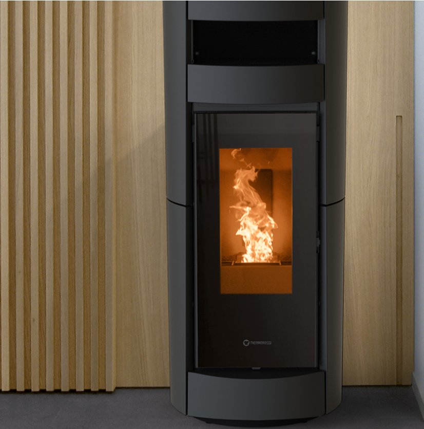 Chic Supreme Natural Plus Evo6 stufa a pellet a convenzione naturale ventilata e canalizzabile, Thermorossi