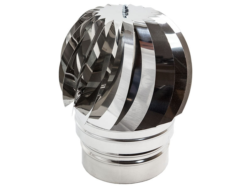 Terminale Eolico Tondo zinco, inox e rame, Zinco Group