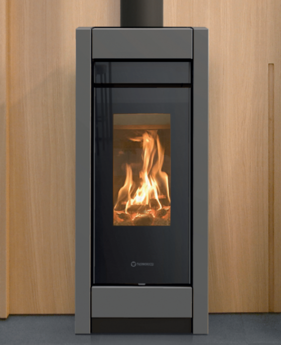 Essenza Evo Wood metalcolor, Stufa a Legna canalizzabile, Thermorossi