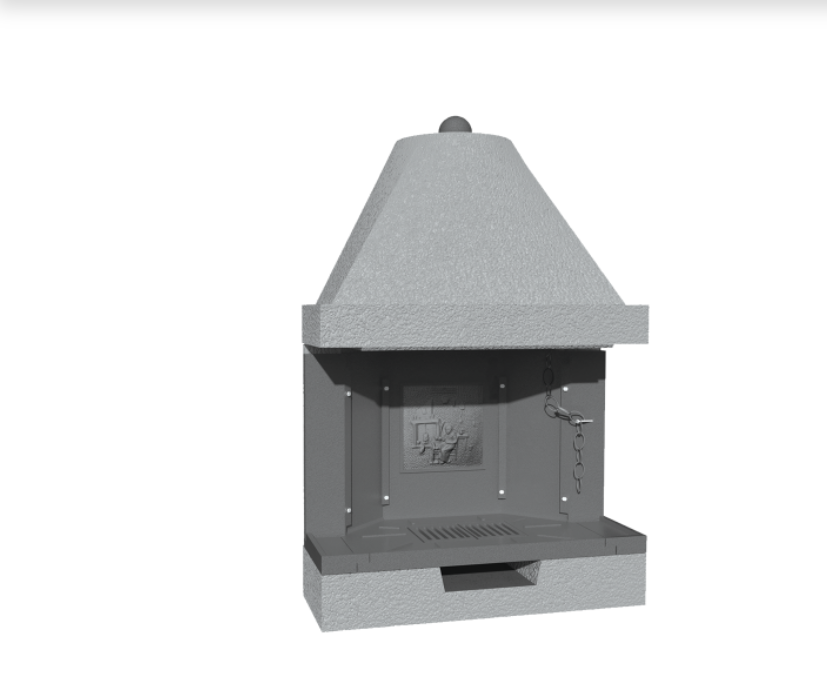 M 100 TGH Jolly, caminetto prefabbricato MarsiCamin