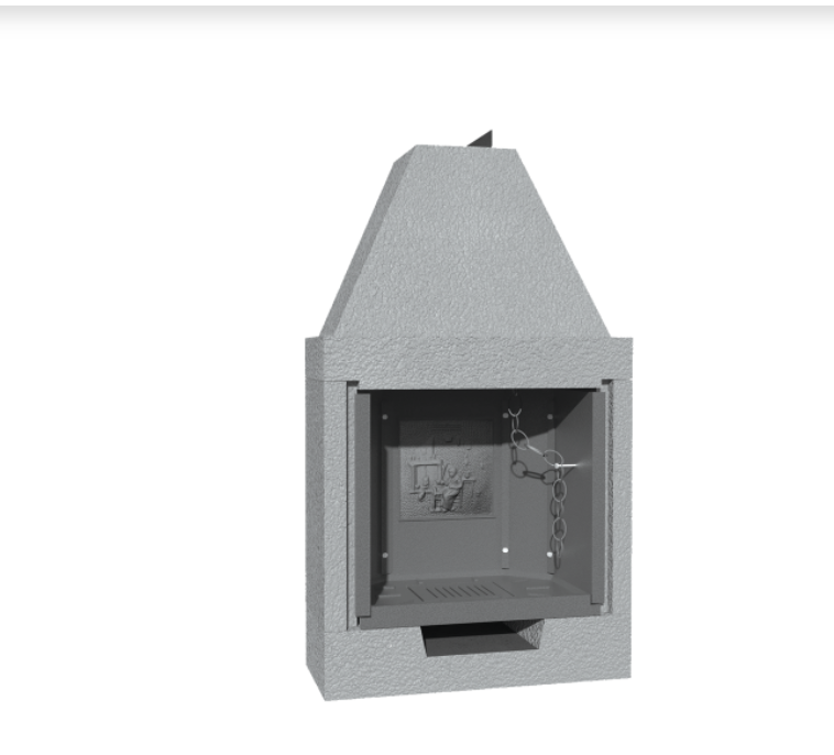 M 80 TGH, caminetto prefabbricato MarsiCamin