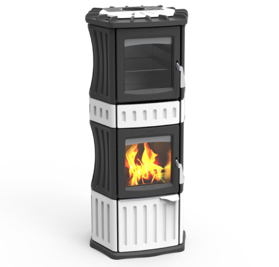 Stufa a legna Monella 184 N, con forno, Lincar