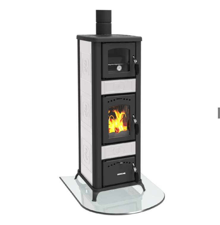 Stufa a legna Alice 490 AZ con forno, Lincar