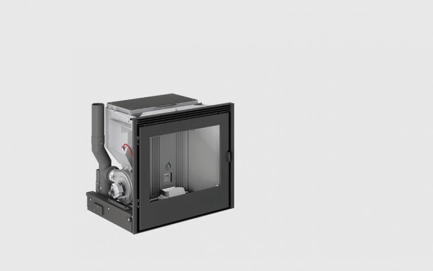 IP 7 Cast Iron Door, Inserto a pellet Piazzetta