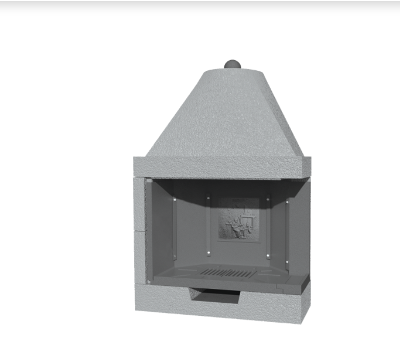 M 100 TGH Jolly, caminetto prefabbricato MarsiCamin