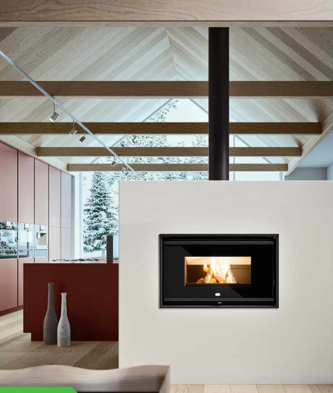 Inserto a Legna modello Biagio, Eva Calor