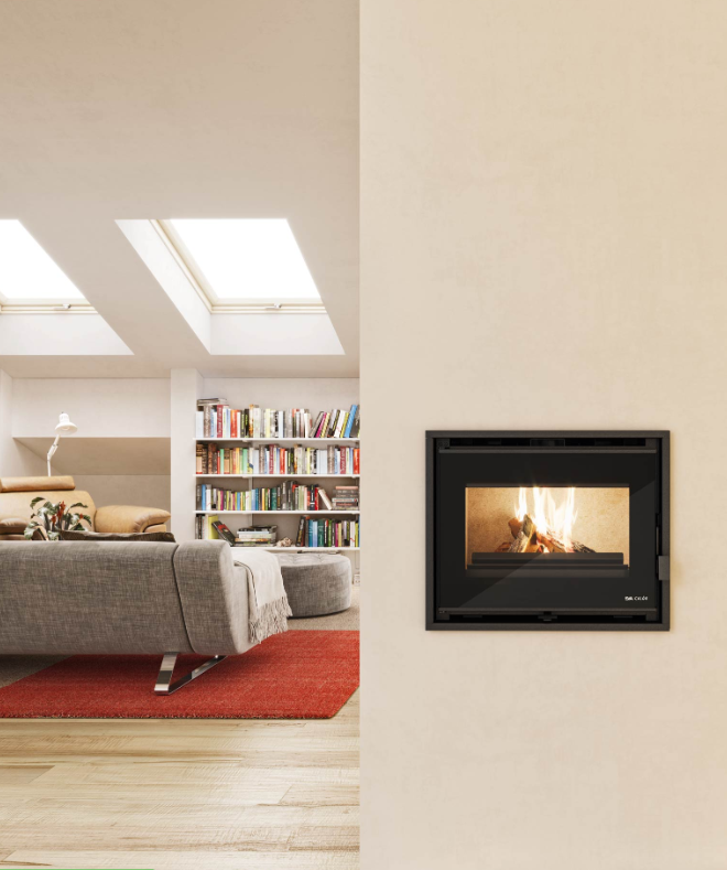 Inserto a Legna modello Checco 11, Eva Calor