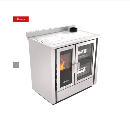 Cucina a legna con doppio forno Fusion-x, Lincar