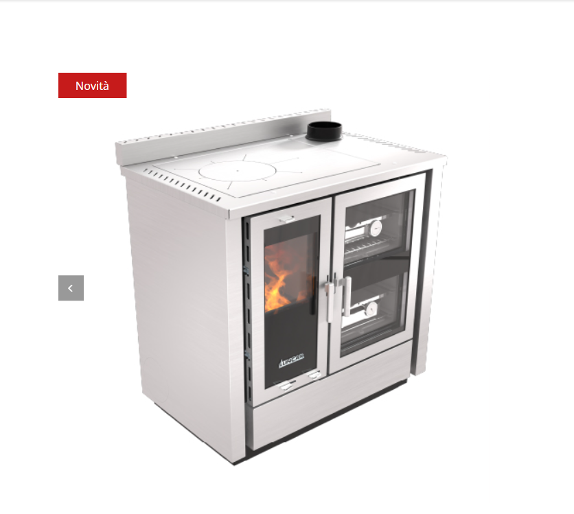 Cucina a legna con doppio forno Fusion-x, Lincar
