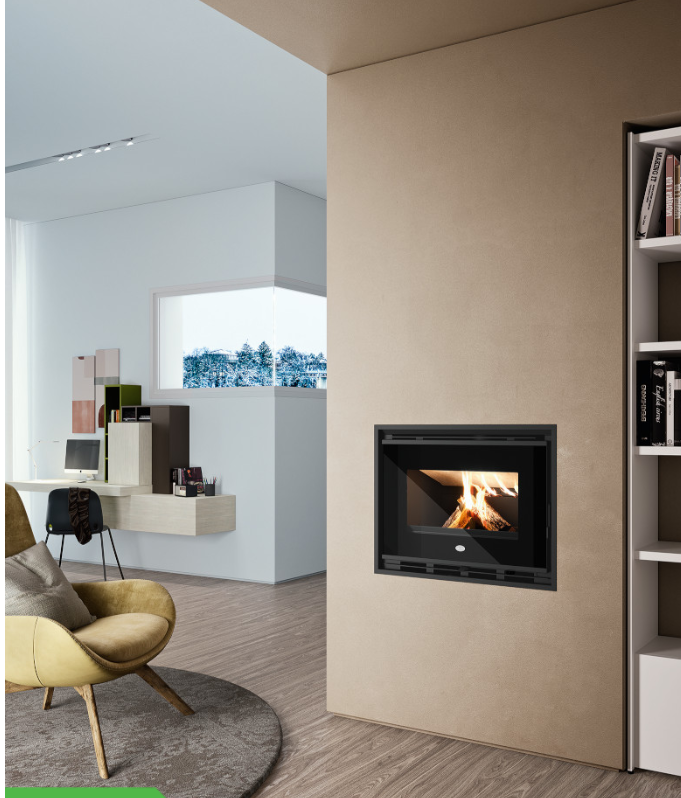 Inserto a Legna modello Lino, Eva Calor