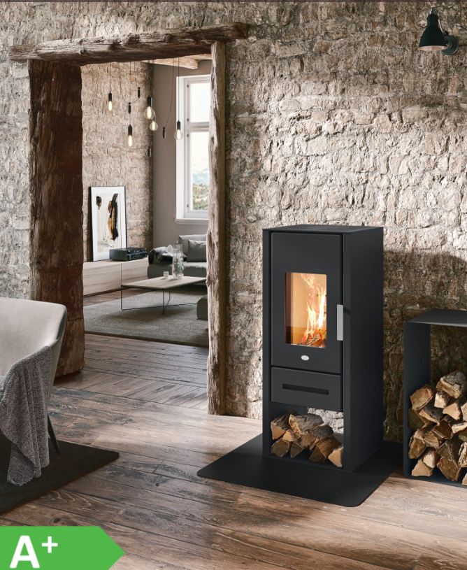 Stufa a Legna modello Livia Ermetica, Eva Calor