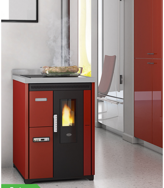 Cucina a Pellet modello Nina ventilata, Eva Calor