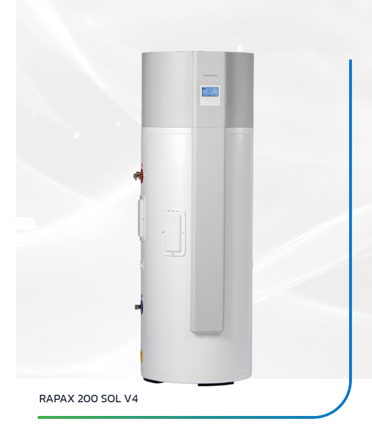 Scaldabagno a Pompa di Calore Rapax 200-300 SOL V4 Classe A+ Immergas
