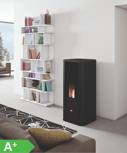Stufa a Pellet modello Silence Plus 11 Ermetica, Eva Calor