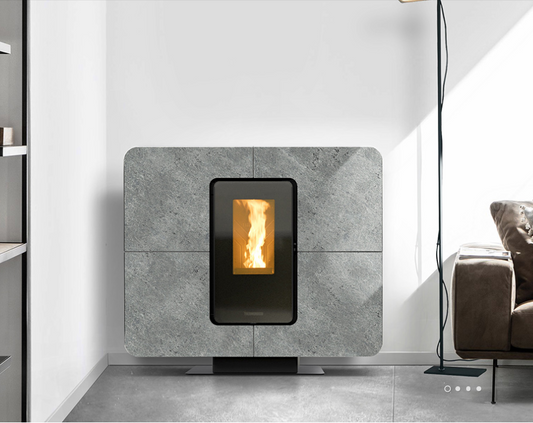 SlimQuadro 11 Evo Gres Stufa a pellet canalizzabile Thermorossi