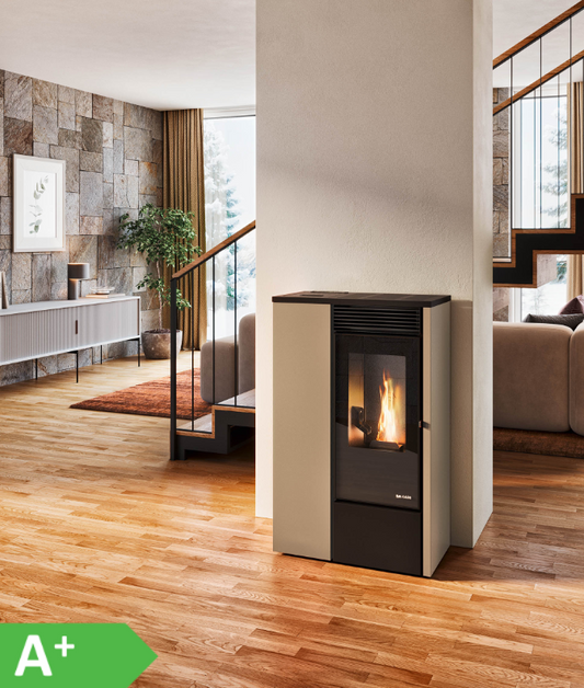Stufa a Pellet modello Vanessa Ermetica, Eva Calor