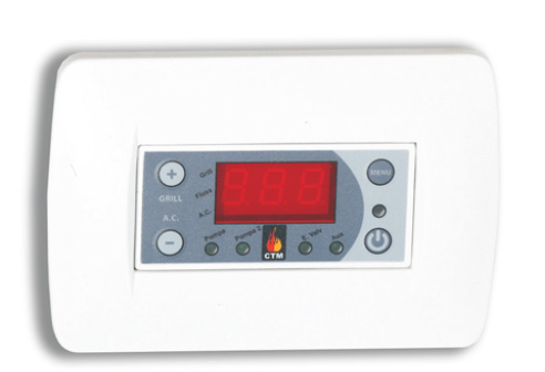 Termoregolatore elettronico per generatori di calore ad alimentazione manuale, CTM
