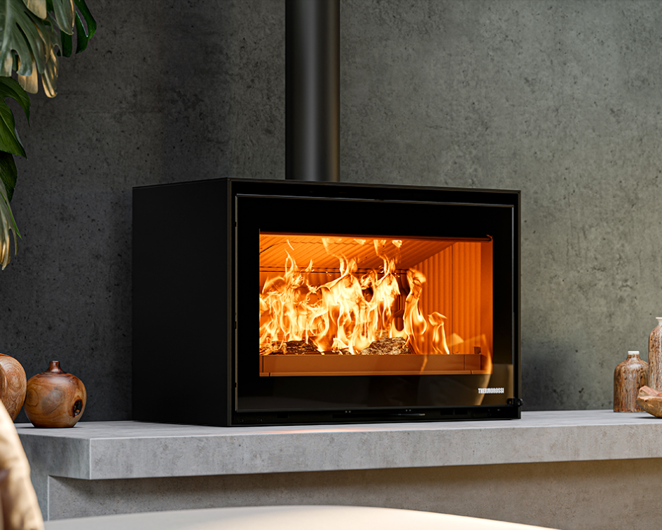 Moon Evo6 stufa camino a convenzione naturale e ventilata, Thermorossi