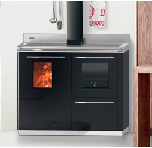 Bosky F30 Square "Ready to Start" termocucina a legna con forno,Thermorossi
