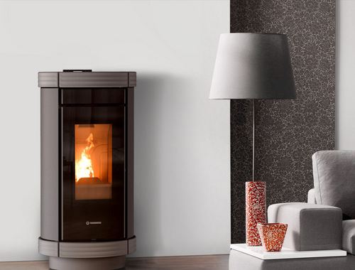 Dorica Metalcolor Natural Plus stufa a pellet ventilata e canalizzabile, Thermorossi