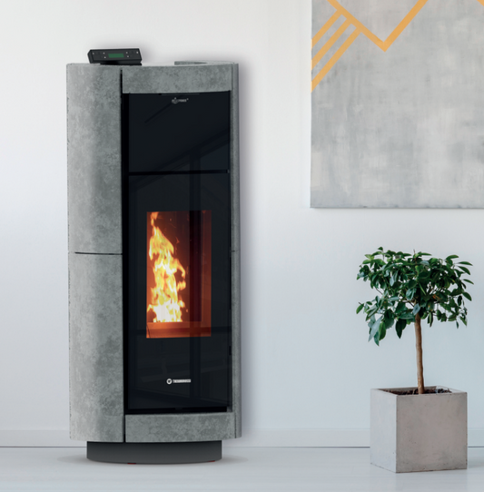 Dorica Supreme Idra Stone, Termostufa a pellet Thermorossi