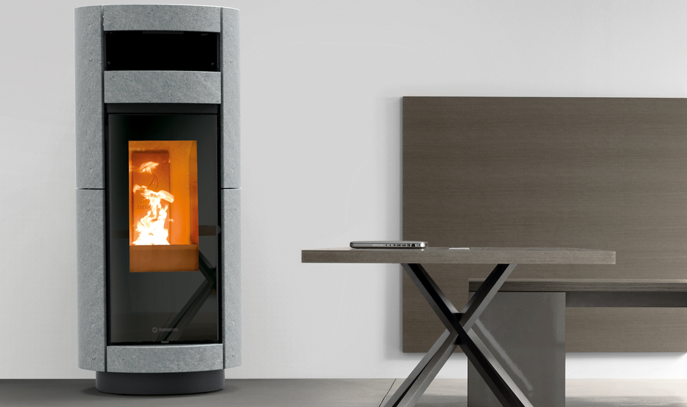 Dorica Supreme Stone Natural Air, Stufa a pellet a convezione naturale e ventilata Thermorossi