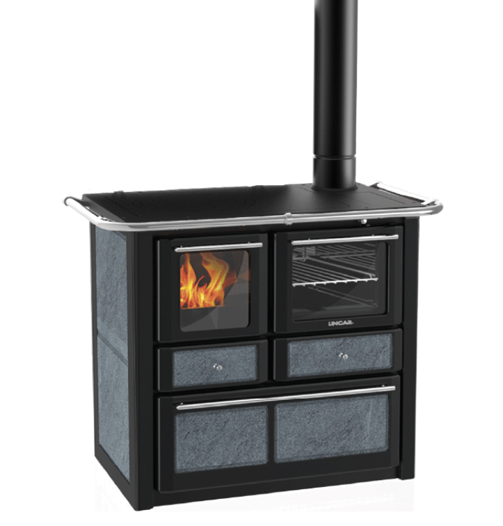 Cucina a legna con forno Gaia 149 A VL Dx, Lincar