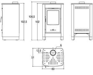 Disegno_tecnico_stufa a legna_Superior_Piazzetta