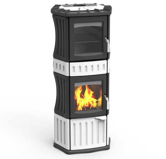 Stufa a legna Monella 184 N, con forno, Lincar