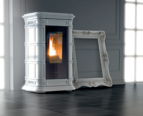 Saint Moritz Natural Air Evo Maiolica stufa a pellet ventilata, Thermorossi