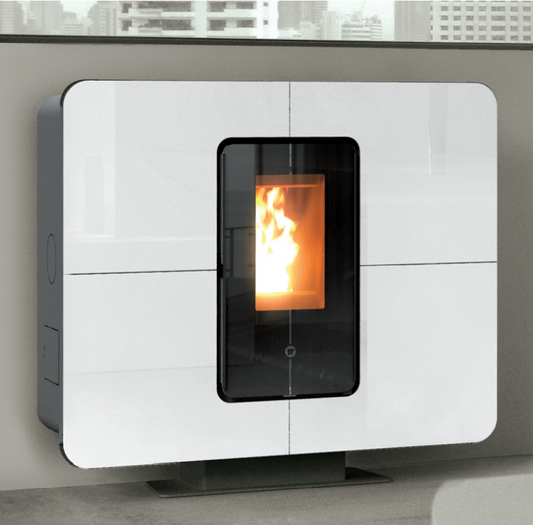 SlimQuadro Idra Cristallo, Termostufa a pellet Thermorossi