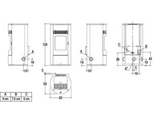 disegno_tecnico_stufa a pellet_Solange_Superior_Piazzetta