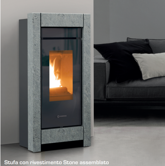 Essenza Stone Air stufa a pellet ventilata Thermorossi