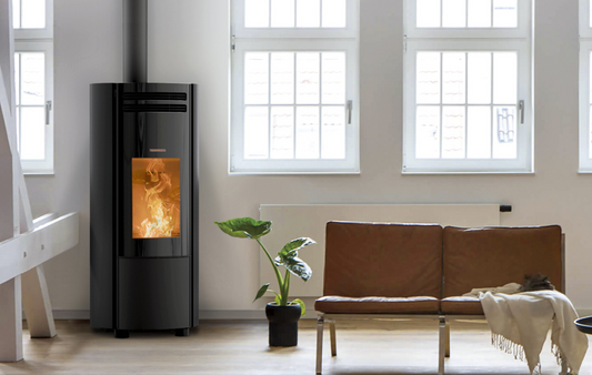 Popstar Metalcolor stufa a pellet a convenzione naturale e ventilata, Thermorossi