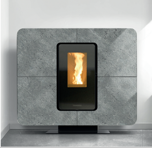 SlimQuadro Idra Gres, Termostufa a pellet Thermorossi