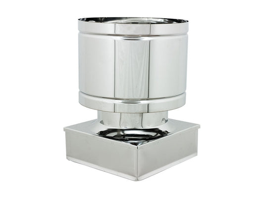 Terminale a Botte quadro ZINCO / INOX / RAME 304 - 316, Zinco Group